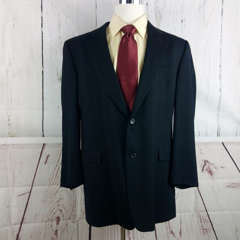 Austin Reed 44L Suit Blazer Sports Coat Black